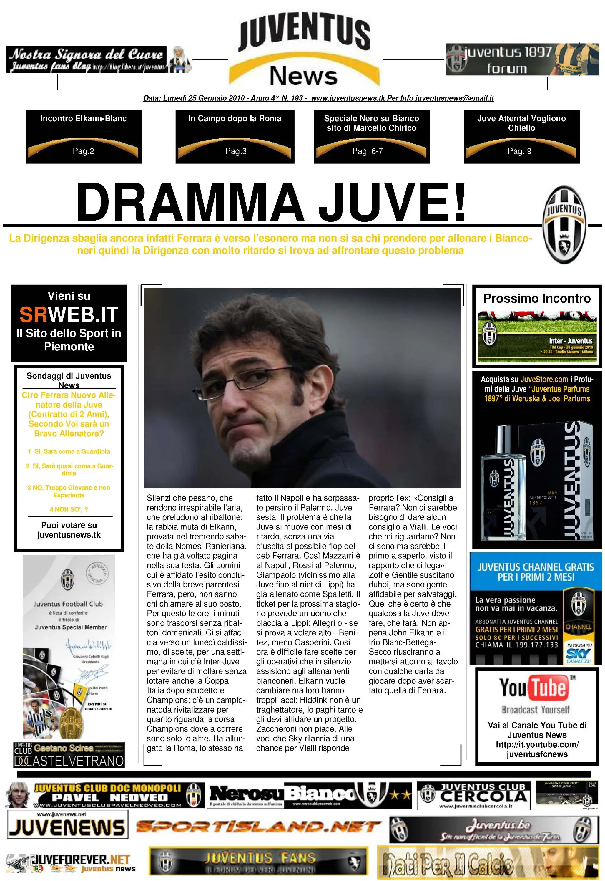 Juventus News 25.01.2010