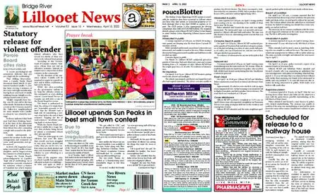 Bridge River Lillooet News – April 13, 2022