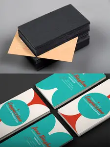 Realistic Business Card Mockup Set 1