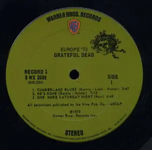 Grateful Dead - Europe '72 (1972) [3LP, Vinyl Rip 16/44 & mp3-320 + DVD]