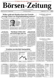 Boersenzeitung vom 26. Januar 2010