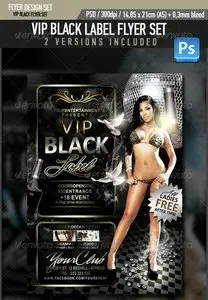 GraphicRiver VIP Black Label Flyer