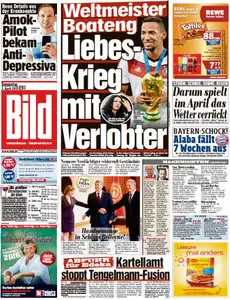 Bild Zeitung vom 02 April 2015