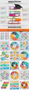 Infographic and diagram business design vector 25