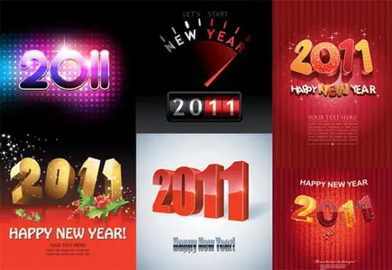 2011 creative fonts Vector