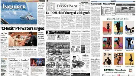 Philippine Daily Inquirer – July 12, 2016