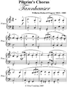 «Pilgrim’s Chorus Tannhauser Easiest Piano Sheet Music» by Wilhelm Richard Wagner