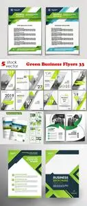 Vectors - Green Business Flyers 33