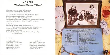 Charlie - No Second Chance & Lines (2 CD) (1977,1978, release 1996)