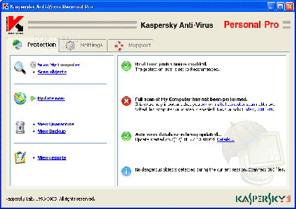 Kaspersky Anti-Virus Personal Pro ver. 5.0.676