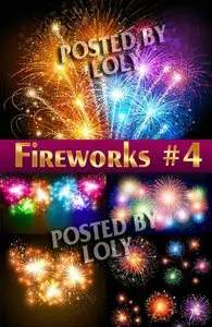 Celebratory Fireworks #4 - Stock Vector
