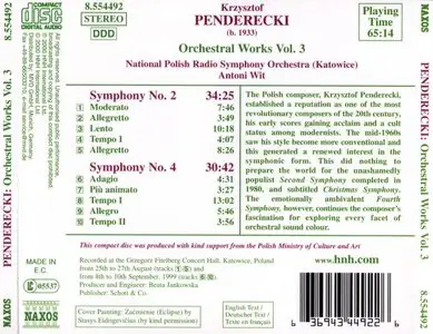 Penderecki - Symphony No.2 & 4
