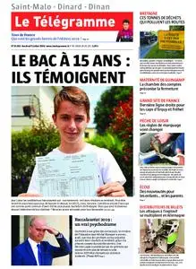 Le Télégramme Saint Malo – 05 juillet 2019