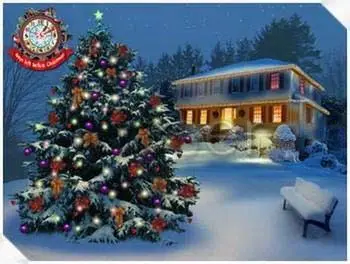 3D White Christmas Screen saver