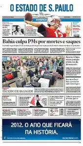 Jornal O Estado de São Paulo - 5 de fevereiro de 2012 - Domingo