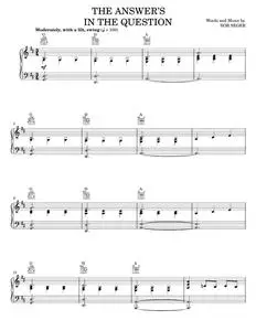 The Answer's In The Question - Bette Midler, Bob Seger (Piano-Vocal-Guitar)