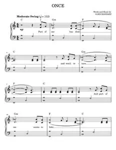 Once - Glen Hansard, Markéta Irglová, Once Movie, The Swell Season (Easy Piano)