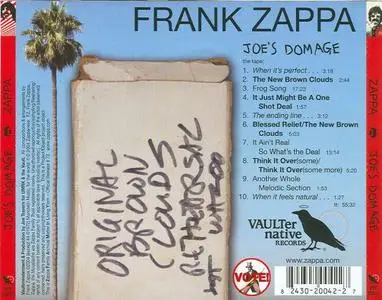 Frank Zappa - Joe's Domage (2004) {Vaulternative}