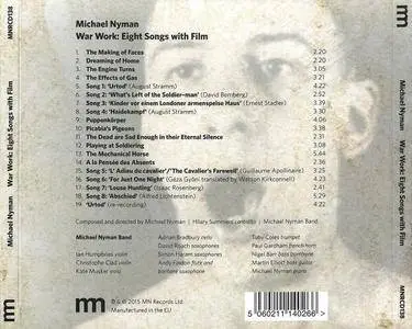 Michael Nyman - War Work: Eight Songs with Film (2015)