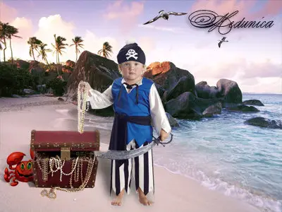 Template for Photoshop - pirate
