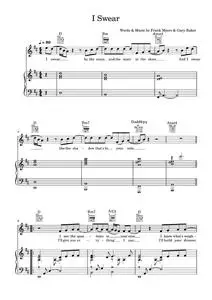 I Swear - All-4-One, David Foster, John Michael Montgomery (Piano-Vocal-Guitar (Piano Accompaniment))