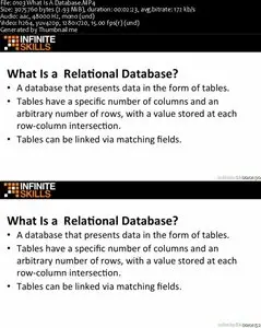 InfiniteSkills - Learning Data Modeling Training Video