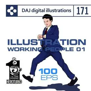 DAJ Digital Illustrations - Working People 01 DA171