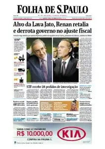 Folha de São Paulo - 4 de março de 2015 - Quarta