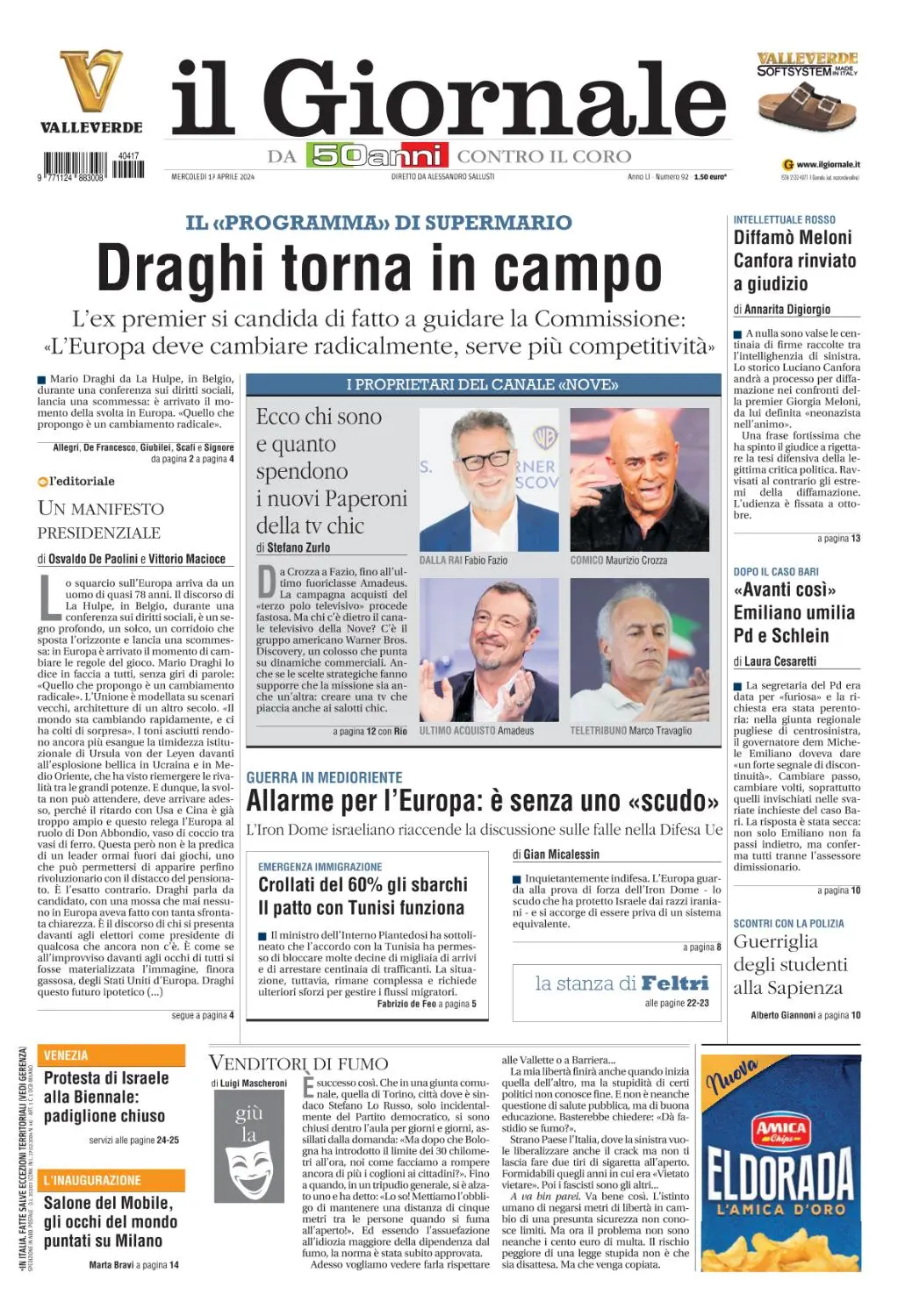 il Giornale - 17 Aprile 2024