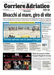 Corriere Adriatico Pesaro - 18 Agosto 2025