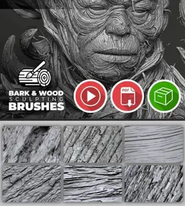 Zbrush Guides - Bark And Wood Brushes