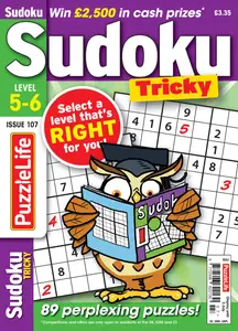 PuzzleLife Sudoku Tricky - May 2025