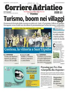 Corriere Adriatico Fermo - 12 Agosto 2024