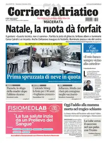 Corriere Adriatico Macerata - 1 Dicembre 2024