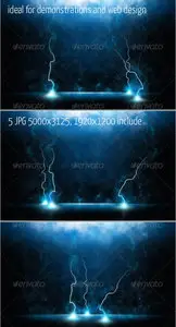 GraphicRiver Magic Lightning Backgrounds