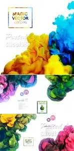 Colorful Ink in Water Vector 2