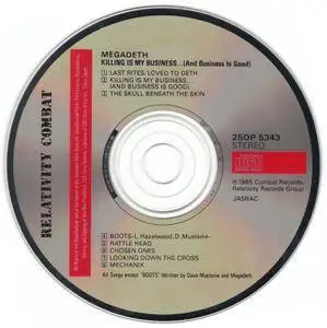 Megadeth - Killing Is My Business... (1985) [1988, CBS-Sony 25DP 5343, Japan] Repost