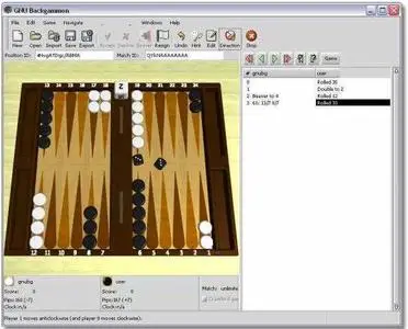 Portable Tavla Gnu Backgammon M.Lang