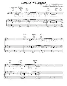 Lonely weekend - Kacey Musgraves (Piano-Vocal-Guitar)
