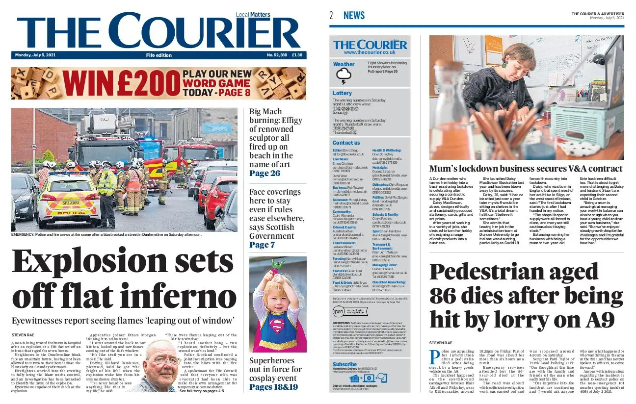 The Courier Fife July 05, 2021 / AvaxHome