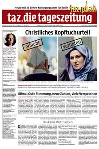 Tageszeitung TAZ vom 25 September 2014