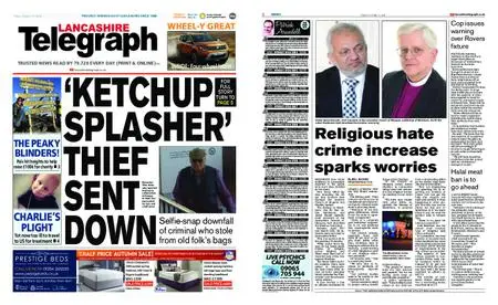 Lancashire Telegraph (Blackburn, Darwen, Hyndburn, Ribble Valley) – October 19, 2018