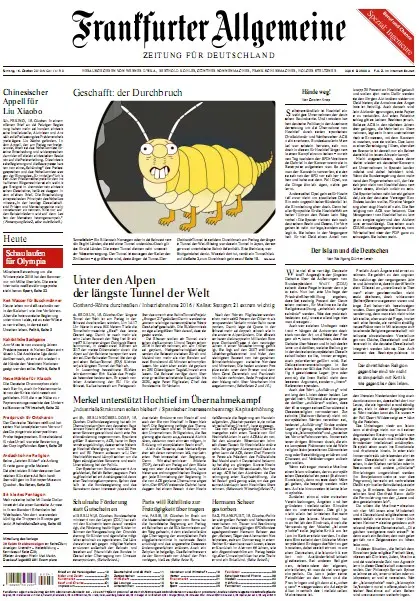 Frankfurter Allgemeine Zeitung mit RMZ vom 16. Oktober 2010