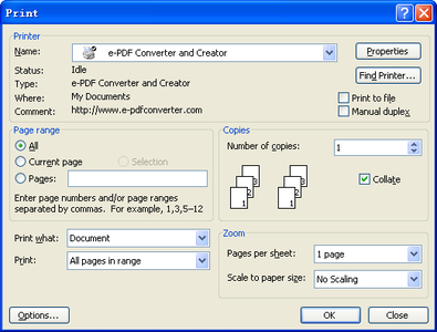 e-PDF Converter and Creator 2.1