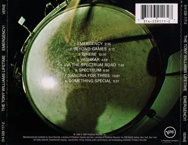 The Tony Williams Lifetime - Emergency! (ft. John McLaughlin) (1969) {1997 Verve Remaster}