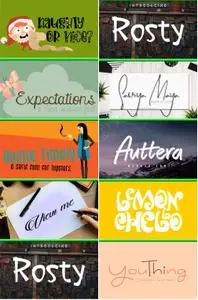 Fonts Bundle Vol.62 2018