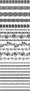 Vectors - Seamless Floral Borders 90