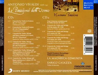 Enrico Casazza, La Magnifica Comunita - Antonio Vivaldi: Violin Concertos 'Le Passioni dell' Uomo' (2010)