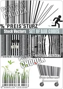 Set of bar codes - Stock Vector