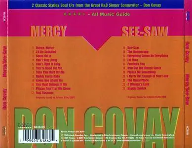 Don Covay - Mercy (1965) + See-Saw (1966) 2 LP on 1 CD, 2000